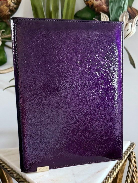 Brahmin Handbags - 💜🤩 NWT Brahmin Sample Patent 💜🤩💜 Leather Rich Purple Journal 🤩💜